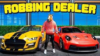 Robbing An Entire Dealership In GTA 5 RP