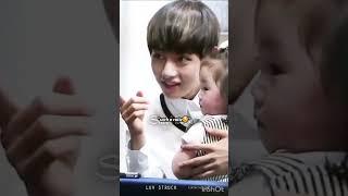 Taehyung's cute interaction with babies