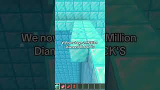 Biggest diamond Cube EVER IN MINECRAFT ( repost ) #minecraft #gaming