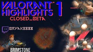 VALORANT Highlights #1 Closed Beta Best and Funny moments Montage