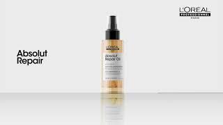 Absolut Repair Aceite 10-en-1. Para un cabello fortalecido y reparado al instante.