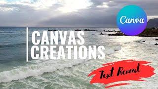 How to Create Text Reveal Animation Effect in Canva | Step-by-Step Tutorial