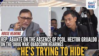 Lawmakers questioned the consecutive absence of PCol. Hector Grijaldo | GMA Integrated News