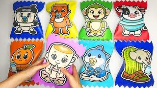 ️Paper DIY Baby Brainrot Candy Blind Bag Surprise Unboxing