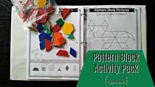 Pattern Block Activity Pack from the Crafty Classroom {review}