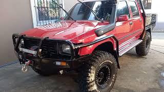 toyota hilux 1995 / fabricate steel bumper, side rail ,side step and customized bed