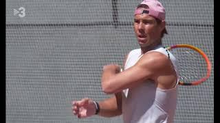 Rafael Nadal's practice at the Barcelona Open, 18 April 2021