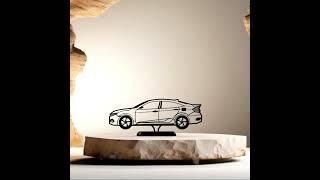 Modern Sport Compact Sedan 3D Print | Sleek Car Enthusiast Desk Decor | Custom Auto Art Gift for Him