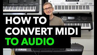 How to Convert MIDI Songs to Audio on Yamaha PSR-SX & Genos Keyboards | Step-by-Step Guide 