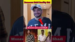 Munawar faruqui react on 2nd shadi  - Munawar faruqui bigg boss #shorts