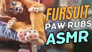  Rubbing Soft Fursuit FeetPaws ️ [Furry ASMR]