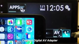 Pioneer: SPH-DA120 How to connect iPhone 5/5s/5c/6/6+ for AppRadio Mode