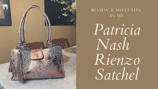 Review and What Fits in my Patricia Nash Rienzo Satchel