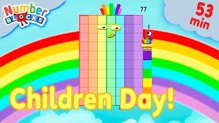 World Children's Day Celebration  | Easy Maths Cartoons for Kids | @Numberblocks