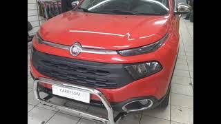 Parachoque de Impulsão Fiat Toro Cromado - Quebra Mato Toro - Carresom