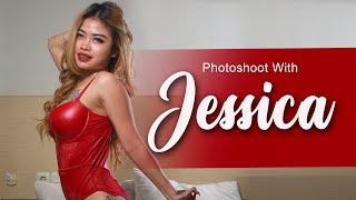 Photoshoot With JESSICA  | pake bikini merah jadi semakin merekah