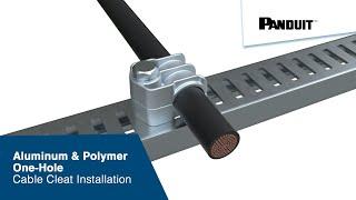 Aluminum & Polymer One-Hole Cable Cleat Installation