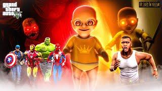 Franklin Fight Horror Yellow Baby For Save Avengers in GTA5 (HINDI) | GTAV AVENGERS | A.K GAME WORLD