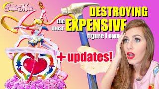 DESTROYING MY MOST EXPENSIVE FIGURE + Updates on the Sailor Moon Tsume Art Statue!