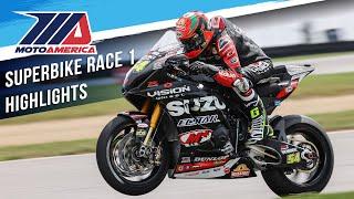 Steel Commander Superbike Race 1 at Mid-Ohio 2024 - HIGHLIGHTS | MotoAmerica