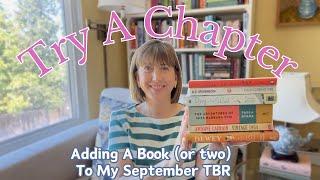 Try A Chapter || Books To Add To My September TBR