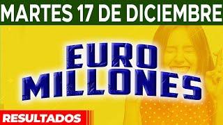 Resultado del sorteo Euromillones del Martes 17 de Diciembre del 2024. 