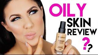 SMASHBOX STUDIO SKIN FOUNDATION FOR OILY SKIN?! | REVIEW + 12 HOUR WEAR TEST!!