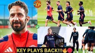 BREAKINGMan Utd Training: Ruben Amorim, Yoro, Martinez, Mainoo, Malacia injuries & return dates