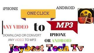 How To Convert Video To mp3 On Android | Jaybest Tech Tv