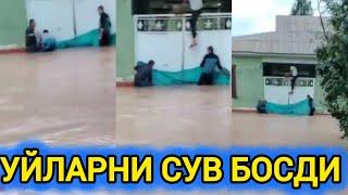 ШОШИЛИНЧ АХБОРОТ ВОДИЙДА УЙЛАРНИ СУВ ОЛИБ КЕТДИ