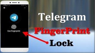 How To Set Fingerprint Lock On Telegram || Android Mobile