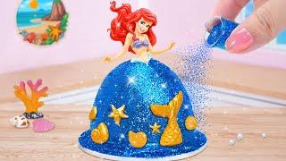 Ocean Mermaid Pull me up Cake  Best Miniature Beautiful Disney Princess Cake  Mini Cakes Idea