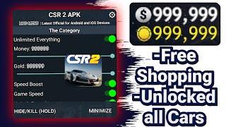 CSR Racing 2 MOD APK v45.3 (Unlimited GOLD & CASH, Free Shopping, Unlock All Cars + Mega Mod Menu)