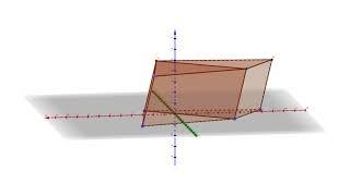 Наклонная призма с диагональным сечением