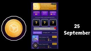 Gala Coin Combo Today 25 September |  Gala Coin Daily Combo Today | $GALA Coin Card