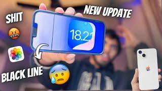 iOS 18.2.1 Hidden Features on iPhone 13  - New Update - What's NEW - Black LINE in Photos - FIXED