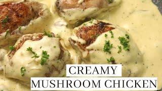 CREAMY MUSHROOM CHICKEN RECIPE - Pinoy Style Recipe