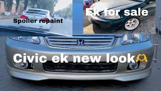 Reborn spoiler repaint ft civic ek review /modified ek for sale