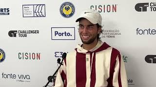 Adrian Andreev Porto Challenger Press Conference after winning final vs Carlos Taberner