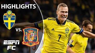 Sweden stuns Spain 2-1 in World Cup qualifier | WCQ Highlights | ESPN FC