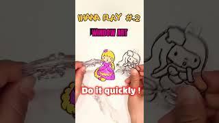 [IHANA PLAY] #.2- WINDOW ART PLAY #shorts#game#play#ihana#fun#toy #art #diy