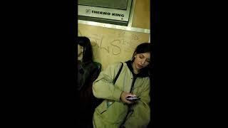 jacket rug for some girl on the metro