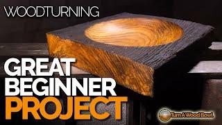 Beginner Woodturning Project - Platter Bowl