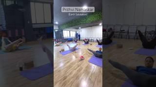 Prithvi Namaskara (Earth Salutation) ||  yoga for strength and flexibility  #divayoga #malaikaarora