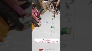 Viral !!! Permainan lempar botol air dapat hadiah ??? Part 4