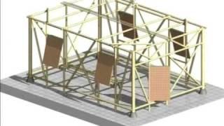 Yogyakarta earthquake, Indonesia  Building bamboo shelters