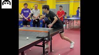 [table tennis]That's why no one serves to forehand in matchs,footwork of receiving serves 2nd