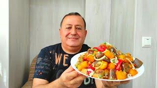 БАКЛАЖАНЫ -  с КАРТОШКОЙ вкуснее Мясана Сковороде.