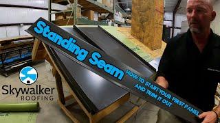 How Do You Start the First Panel of a Standing Seam Metal Roof? | NO SCRIPT with LukeWilson