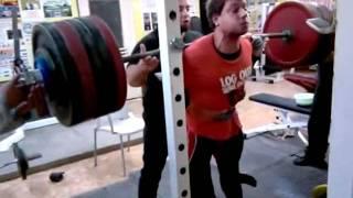 Alexey Nikulin Raw Squat 595x2, 639x2, 684x1 @ 180 lbs
